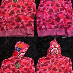Pink Camouflage Bape Hoodie